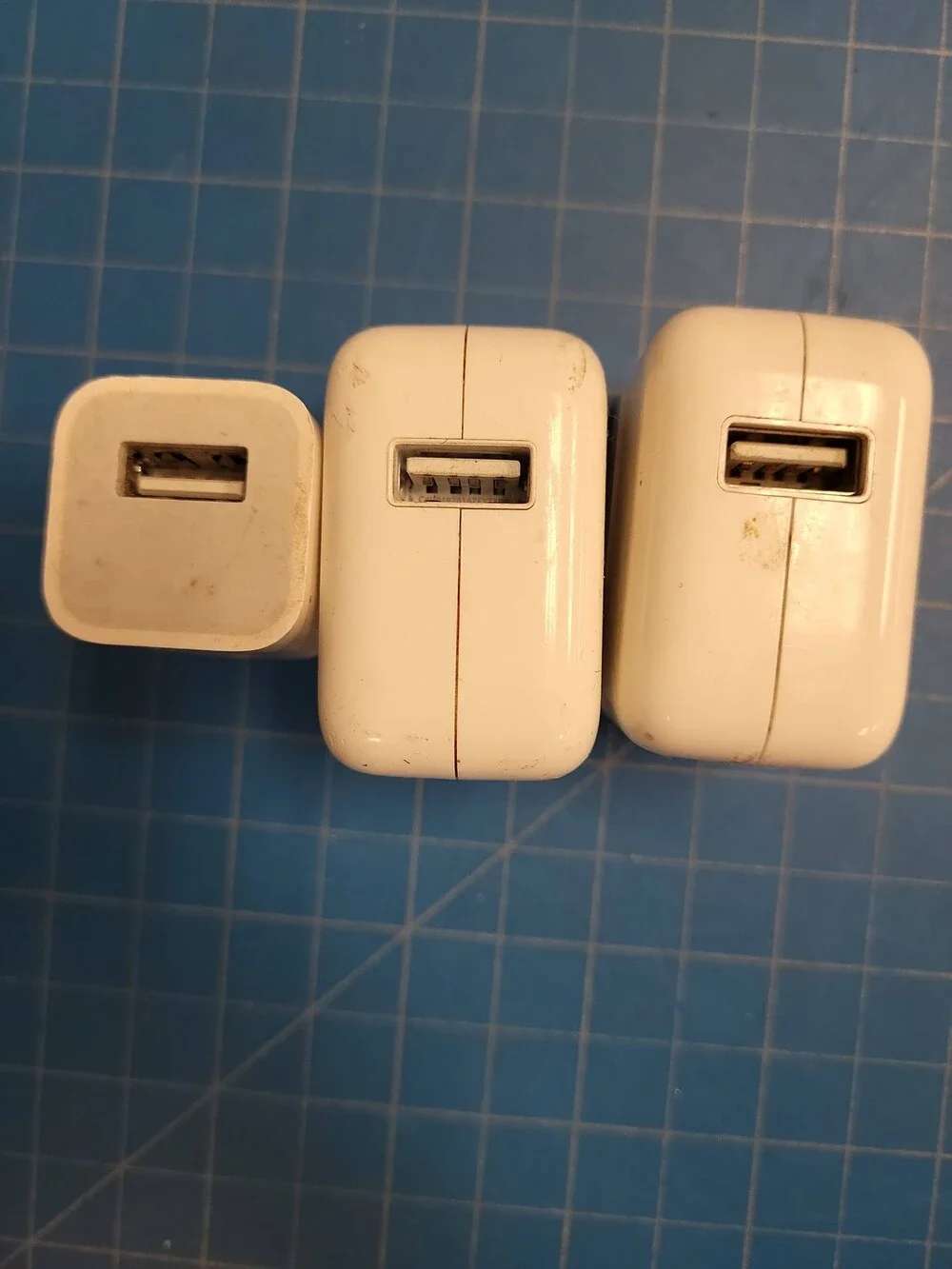 Lot 3 Apple USB Power Adapters 5W 10W 12W Charger iPhone iPad iPod